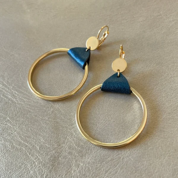 Boucles cuir Cléa