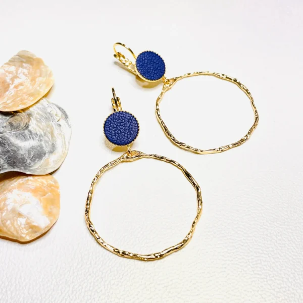 Boucles cuir Bali Créoles