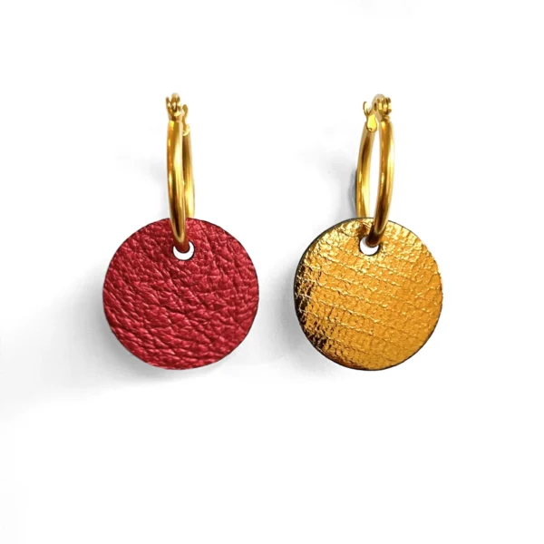 Boucles cuir duo recto-verso Ollie