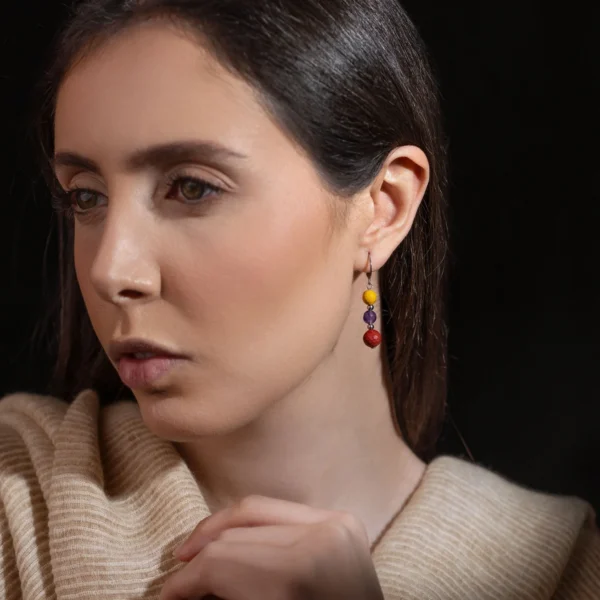 Boucles d'oreilles argentées Trieste