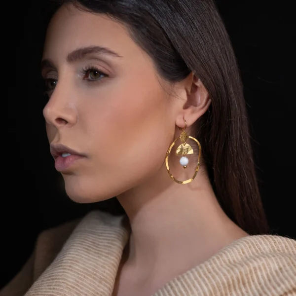 Boucles d'oreilles dorées Siena