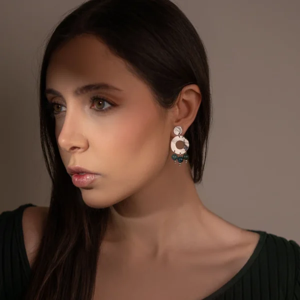 Boucles d'oreilles argentées Alessandria