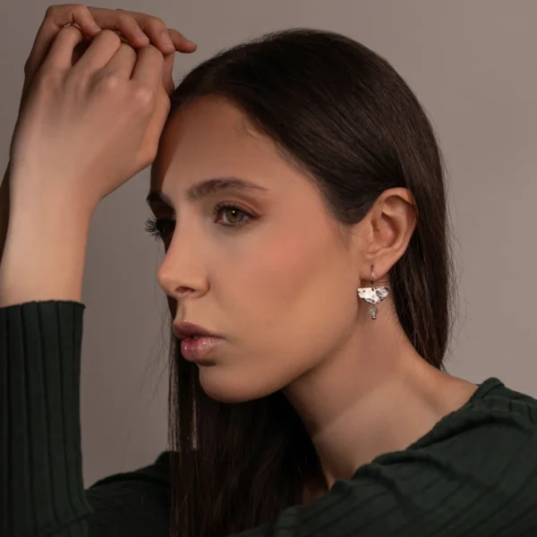 Boucles d'oreilles argentées Lucera