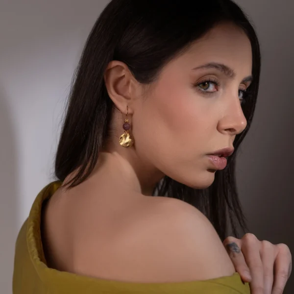 Boucles d'oreilles dorées Verona