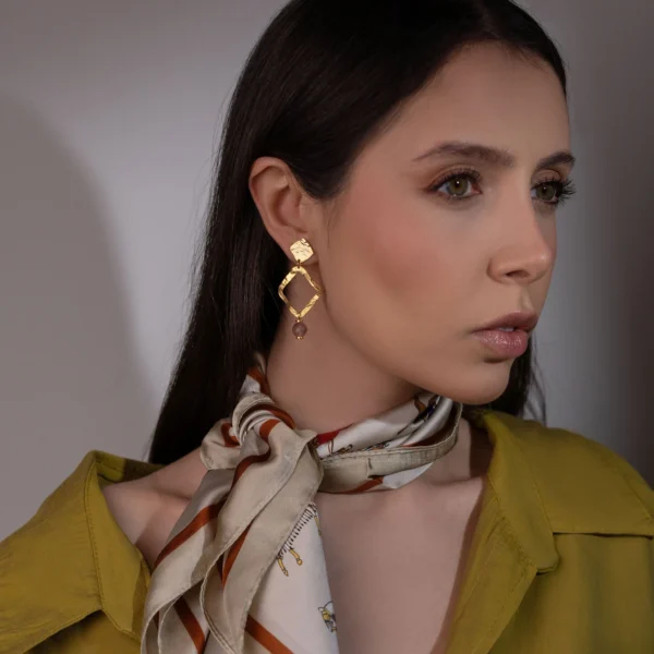 Boucles d'oreilles dorées Napoli