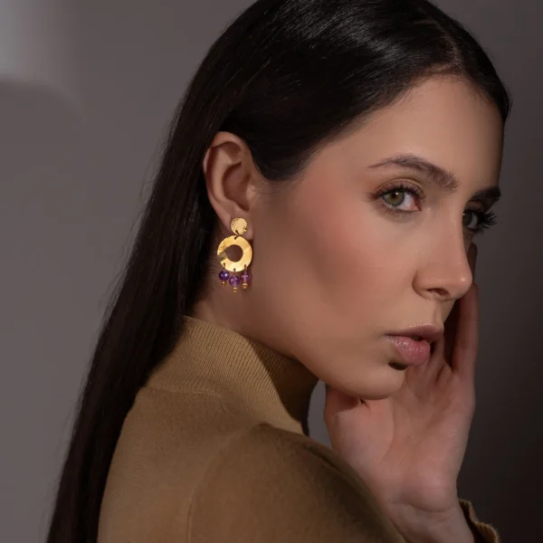 Boucles d'oreilles dorées Alessandria