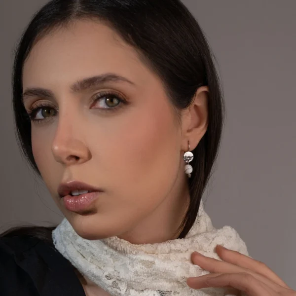 Boucles d'oreilles argentées Imperia