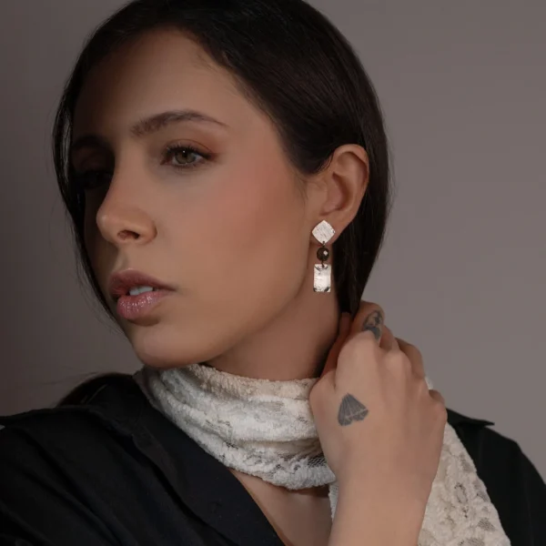 Boucles d'oreilles argentées Pisa