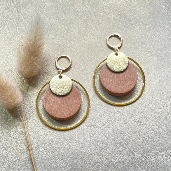Boucles cuir Danaé