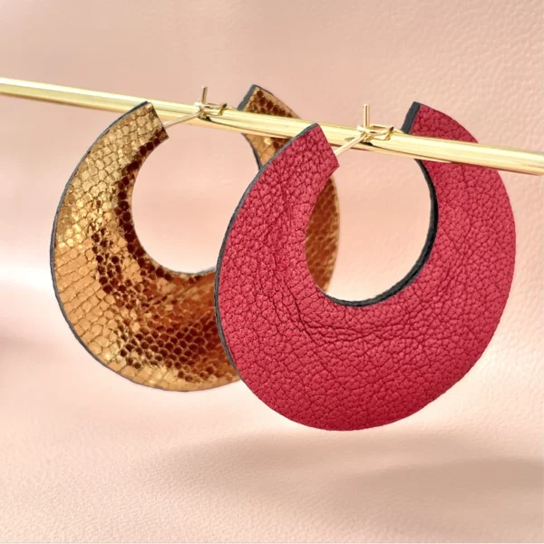 Boucles cuir duo recto-verso Circus