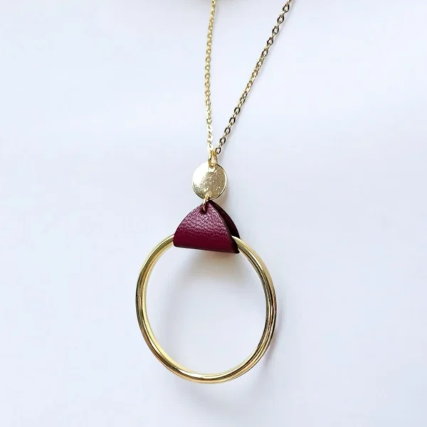 Collier cuir Cléa