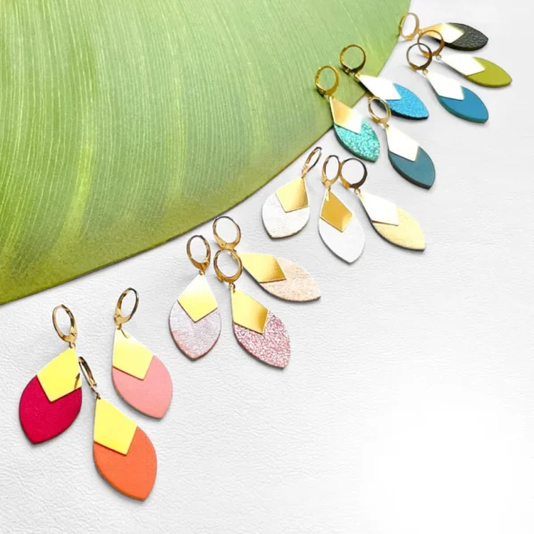 Boucles d'oreilles cuir Olivia