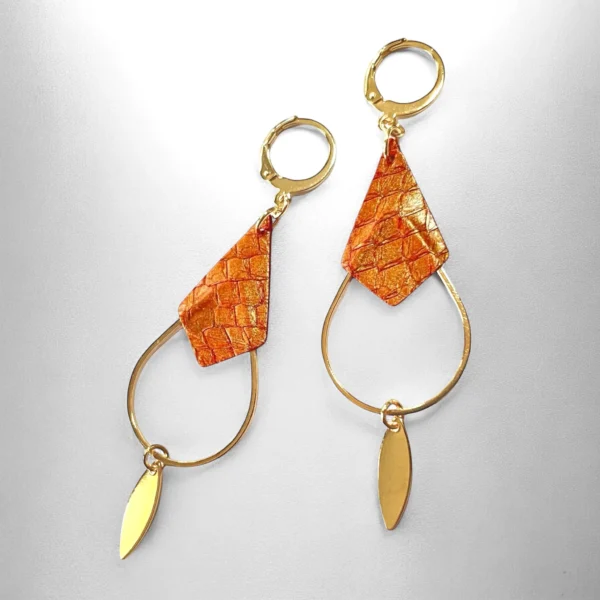 Boucles cuir marin GALI