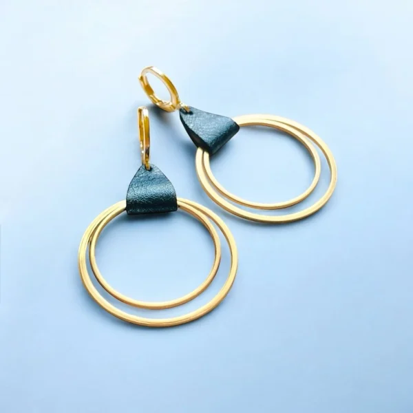 Boucles d'oreilles cuir Vega