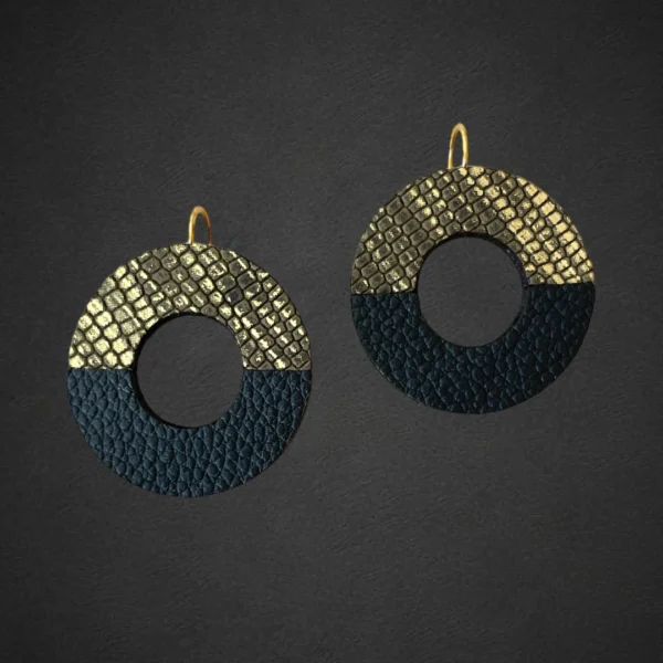 Boucles d'oreilles cuir Hiba