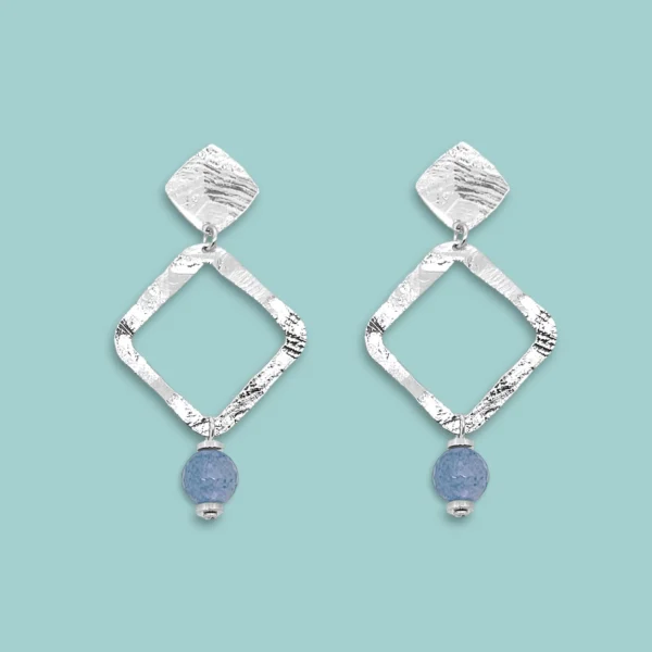 Boucles d'oreilles argentées Napoli