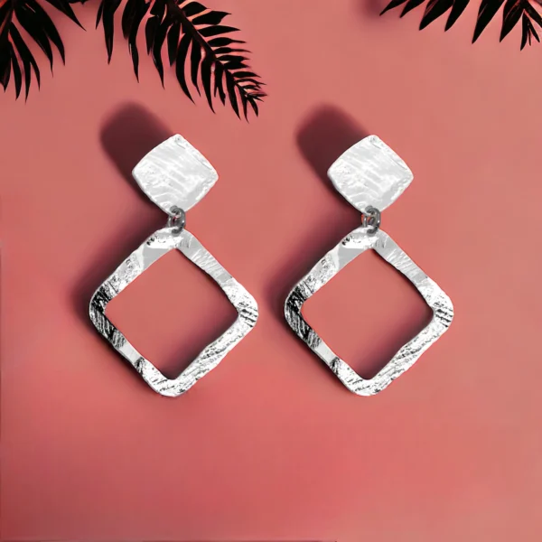 Boucles d'oreilles argentées Castille