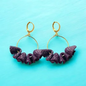 Boucles d’oreilles cuir Flamenco modernes