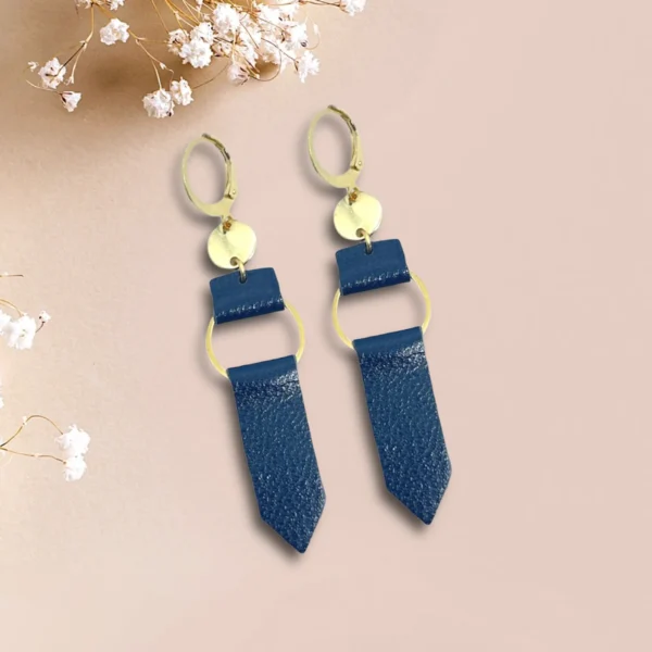Boucles d'oreilles cuir Séraphine