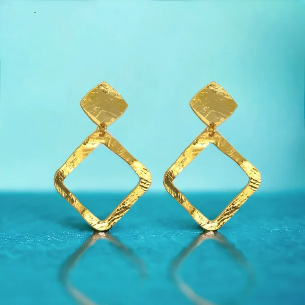 Boucles d'oreilles dorées Castille