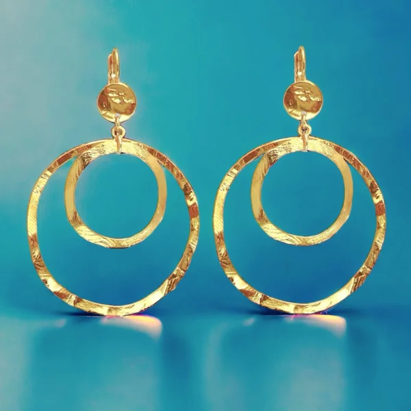 Boucles d'oreilles dorées Tolede