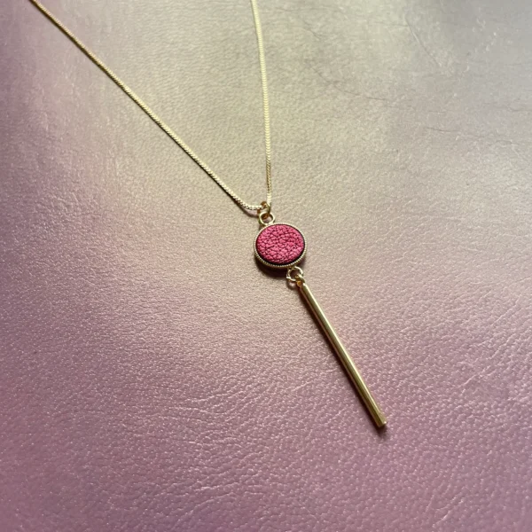 Collier cuir Nida