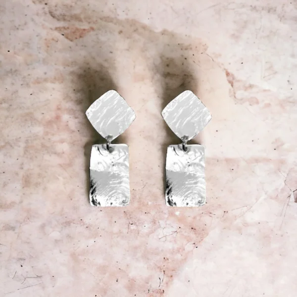 Boucles d'oreilles argentées Leza