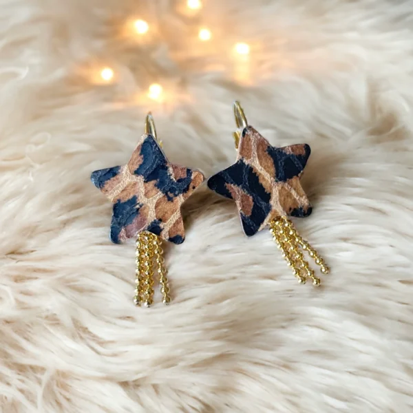 Boucles d'oreilles cuir Stella