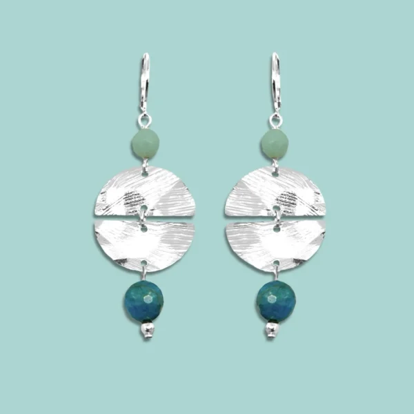 Boucles d'oreilles argentées Augusta