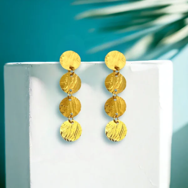 Boucles d'oreilles dorées Galicia