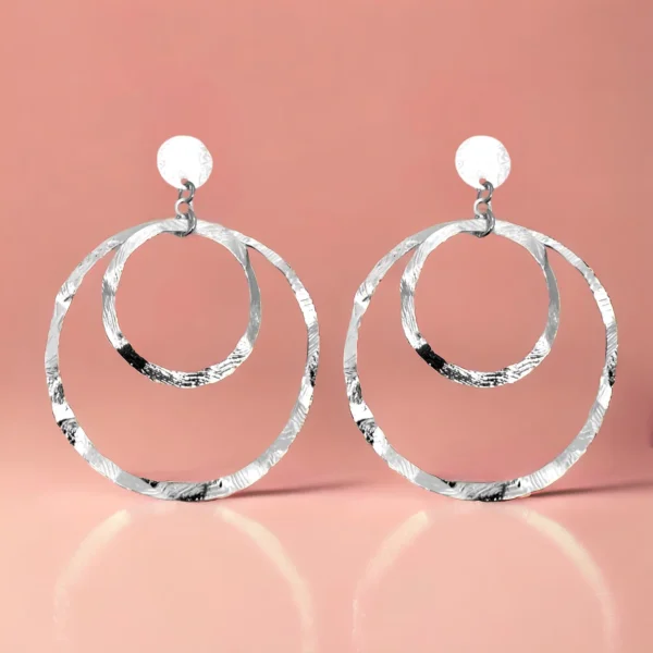 Boucles d'oreilles argentées Tolede