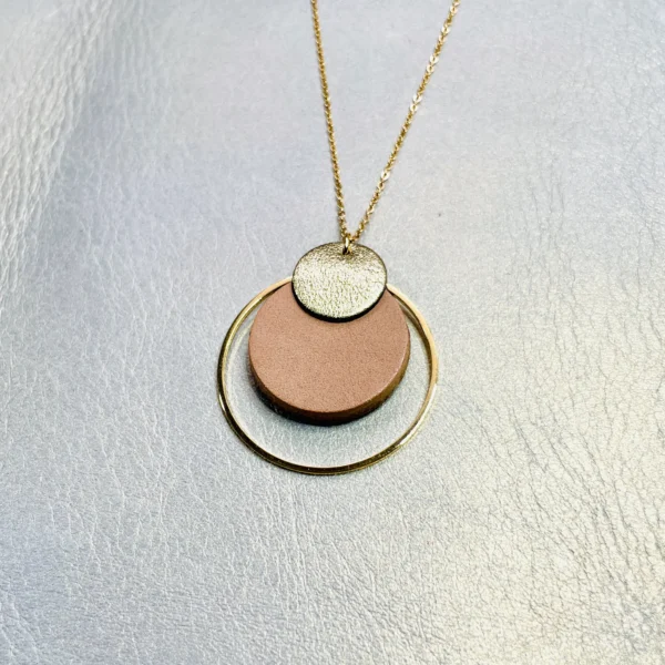 Collier cuir Danaé