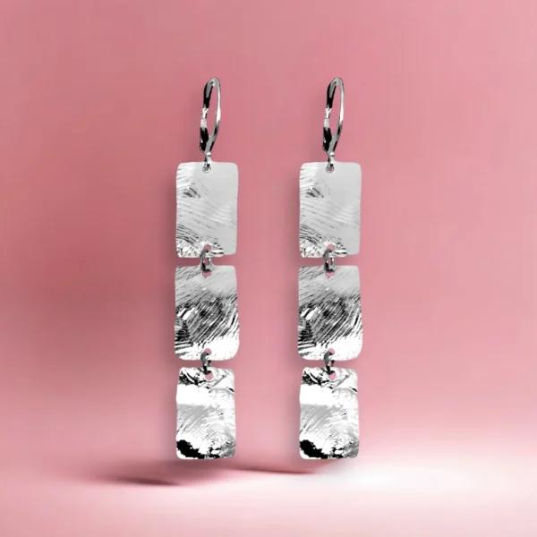 Boucles d'oreilles argentées Cadix