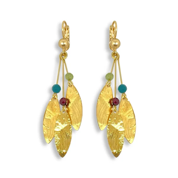 Boucles d'oreilles dorées Côme