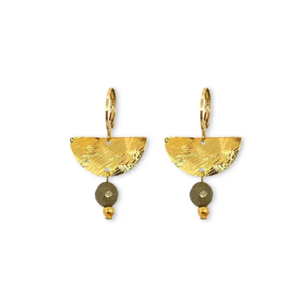 Boucles d'oreilles dorées Lucera