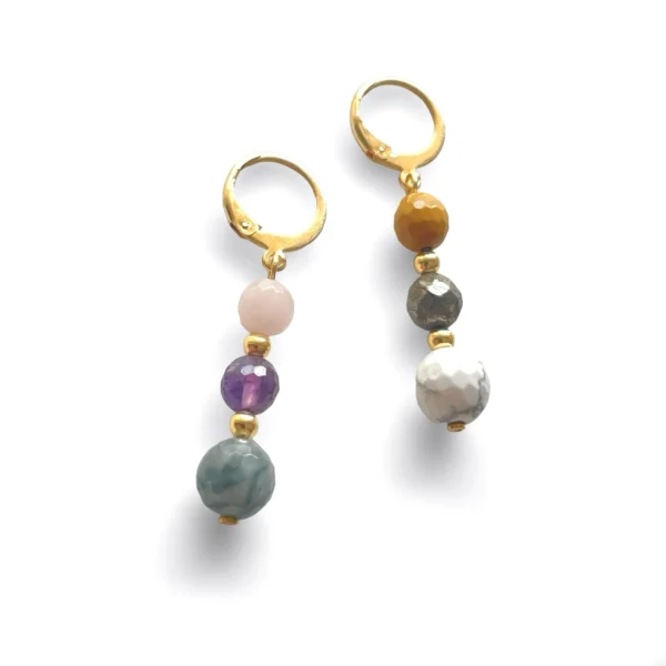 Boucles d'oreilles dorées Trieste