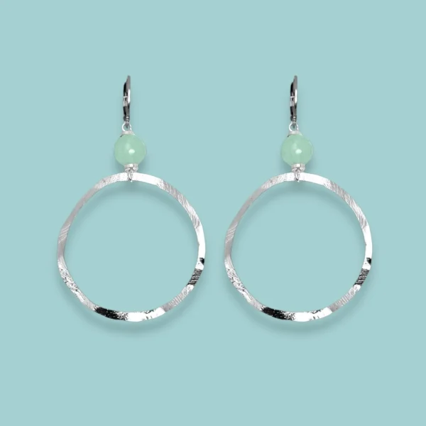 Boucles d'oreilles argentées Syracuse