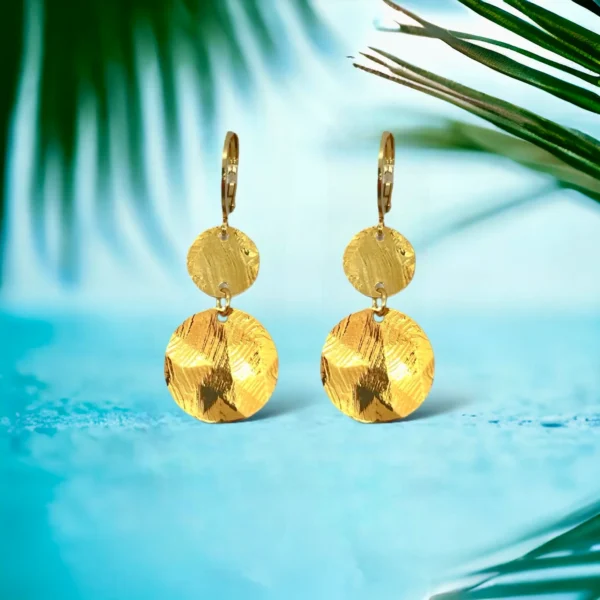 Boucles d'oreilles dorées Valencia