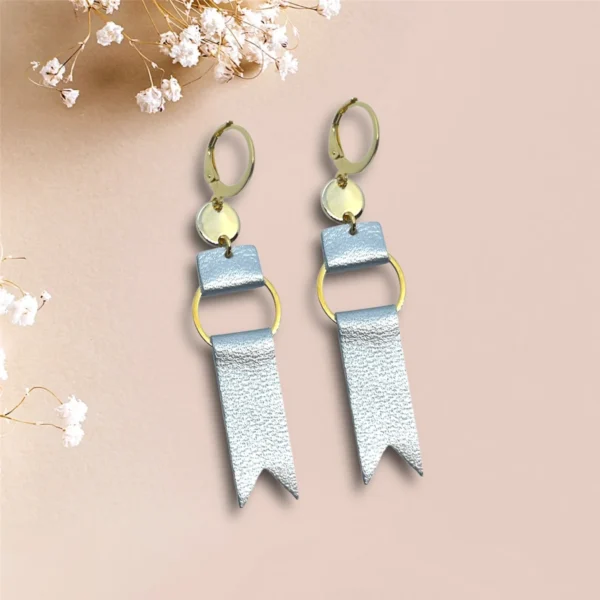 Boucles d'oreilles cuir Célimène
