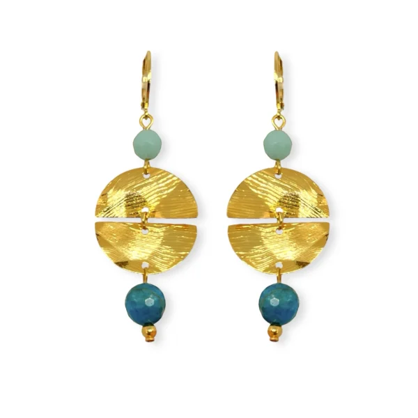 Boucles d'oreilles dorées Augusta