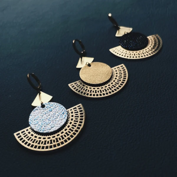 Boucles cuir Ephésia