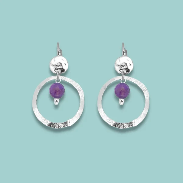 Boucles d'oreilles argentées Venezia