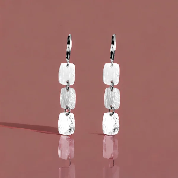 Boucles d'oreilles argentées Palma