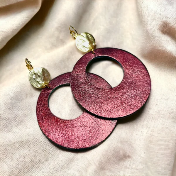 Boucles d'oreilles cuir Zoa