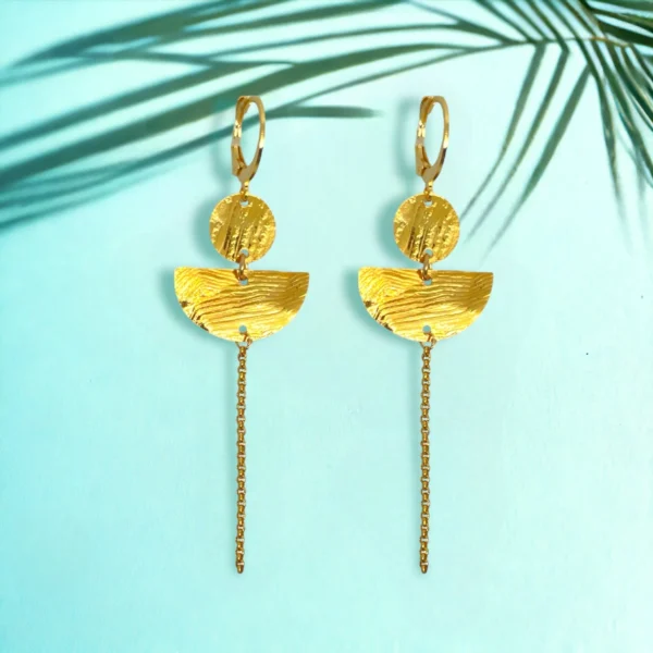 Boucles d'oreilles dorées Sevilla