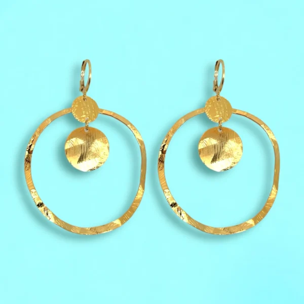 Boucles d'oreilles dorées Granada