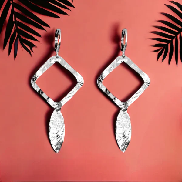 Boucles d'oreilles argentées Menorca