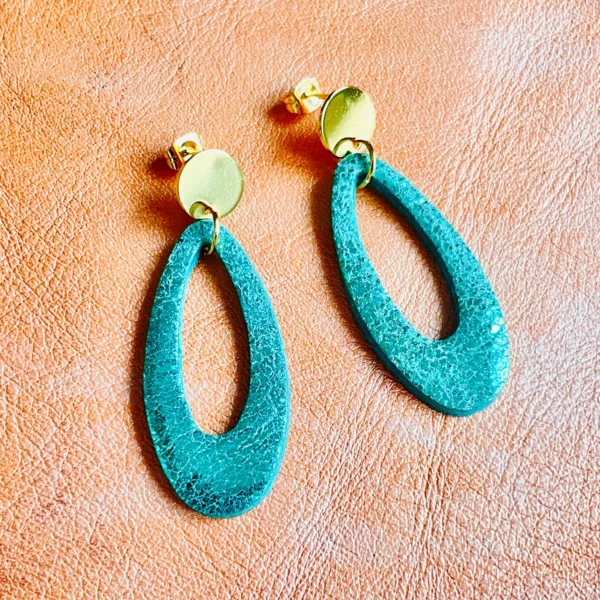 Boucles d'oreilles cuir Drys