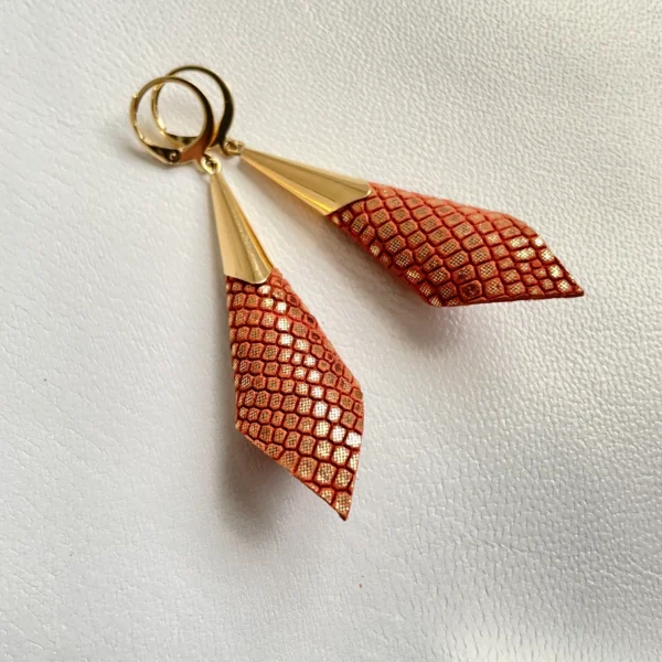 Boucles d'oreilles cuir Alice