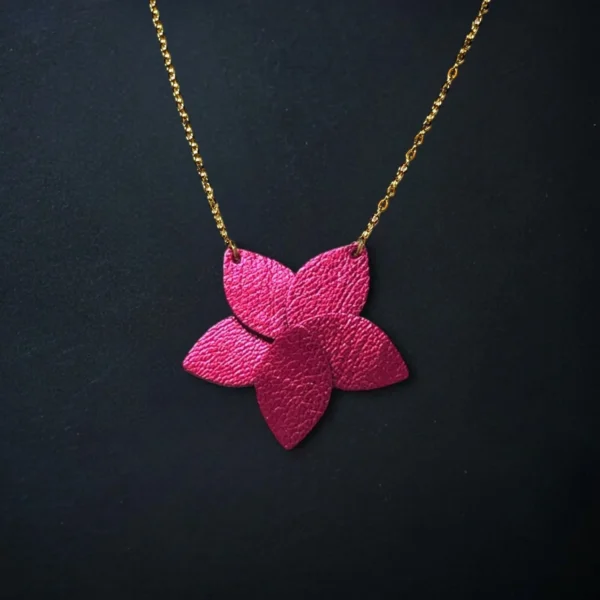 Collier cuir Jasmin